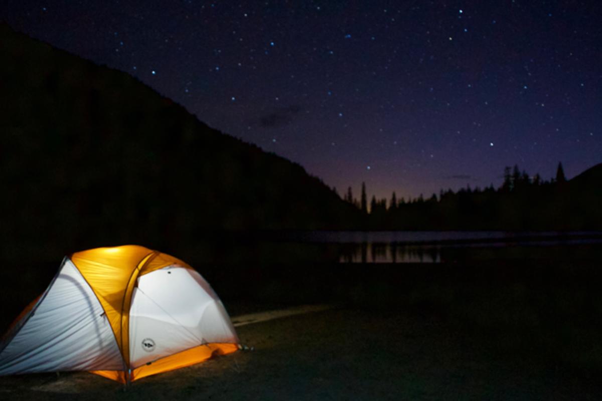 Camping Under the Stars at Linton Lake by Wyatt Pace