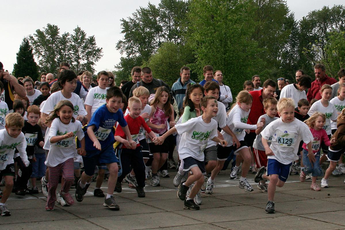 Kids' event at the Eugene Marathon