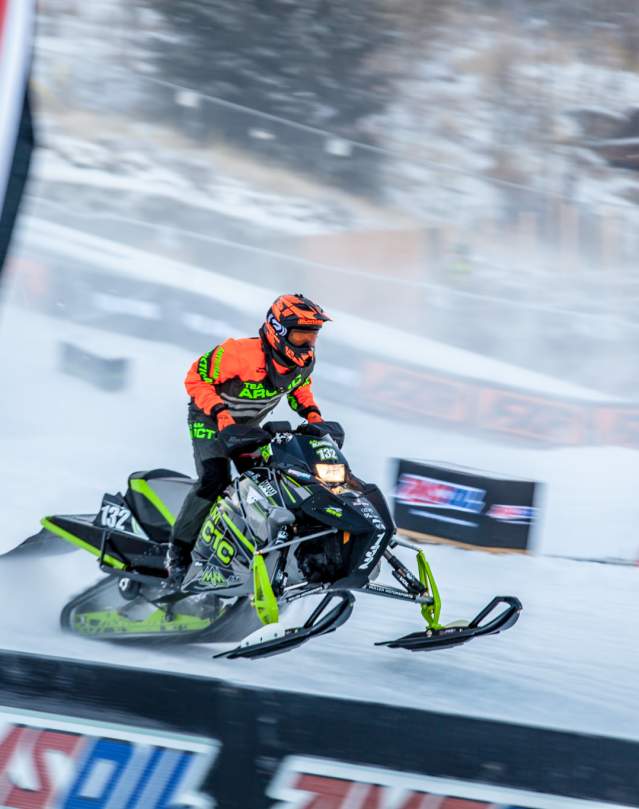 Snowmobile race