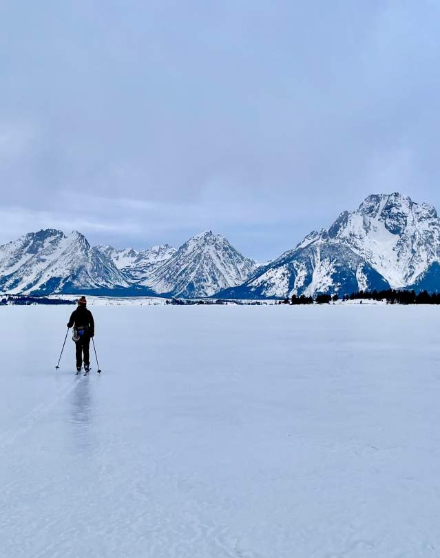 Cross Country over Jackson Lake