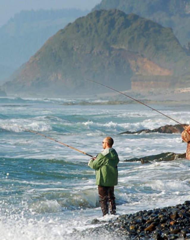 Oregon Coast, Ocean Fishing by Revena E. Angerstein