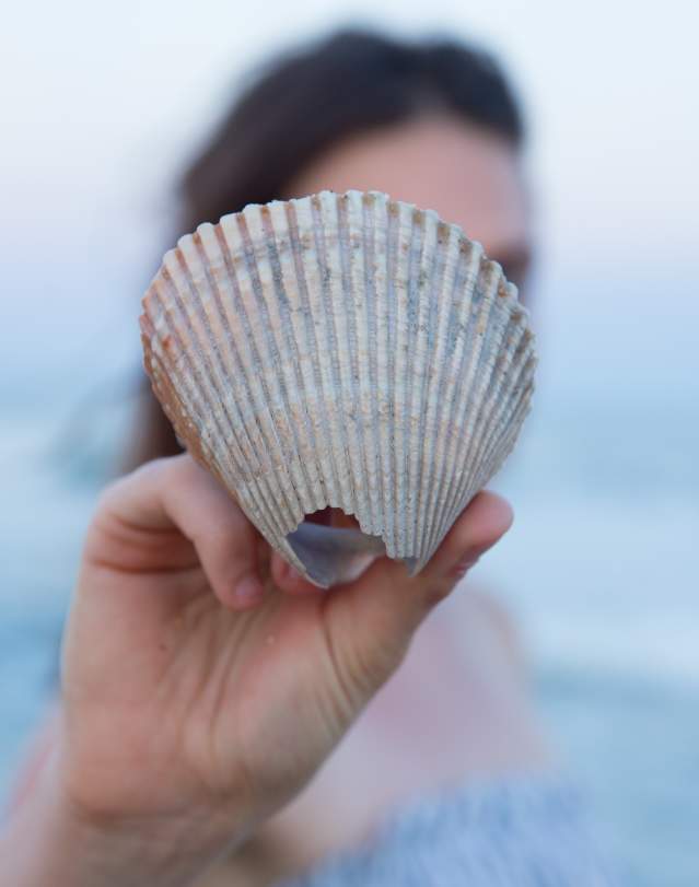 Girl Holding Shell