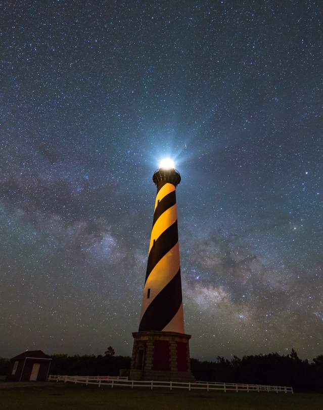 Cape Hatteras LH Night Sky