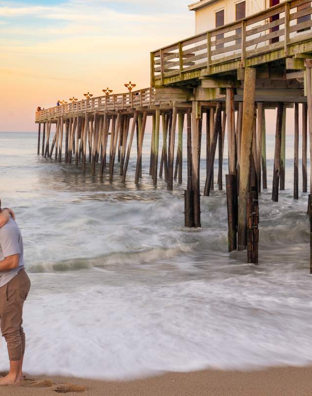Couple kissing on the Beach