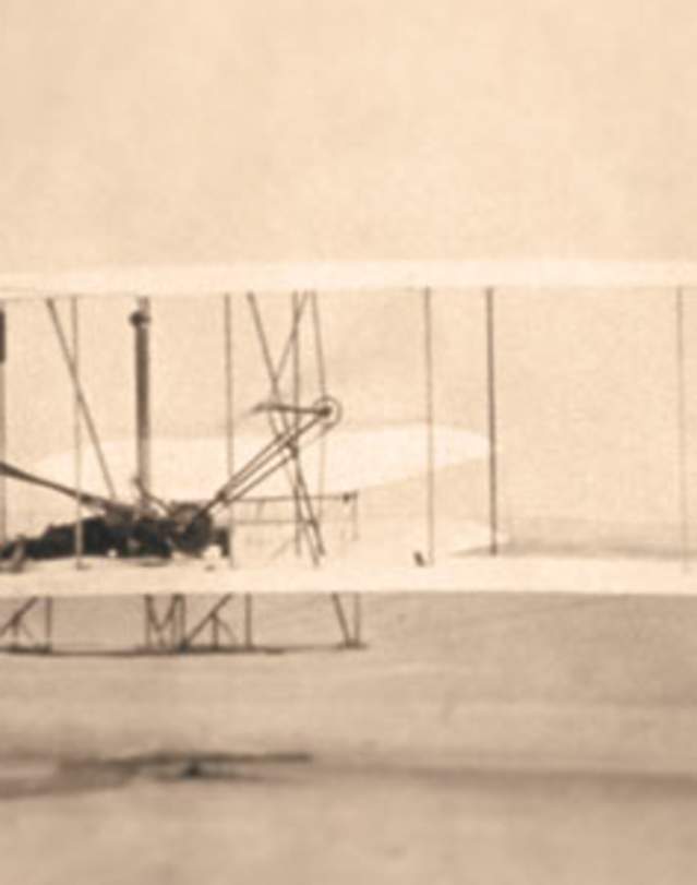 Photo of the Wright Brothers First Flight