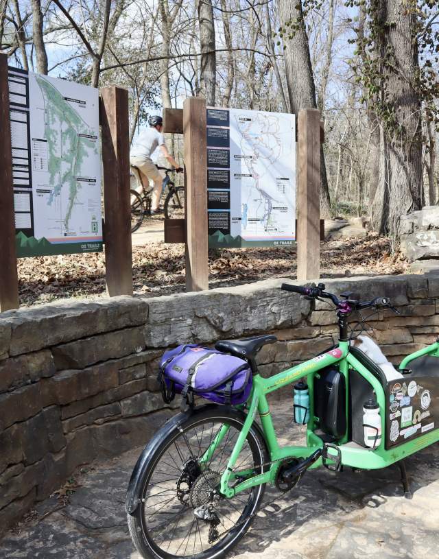Marley's Bike at a Trailhead Map