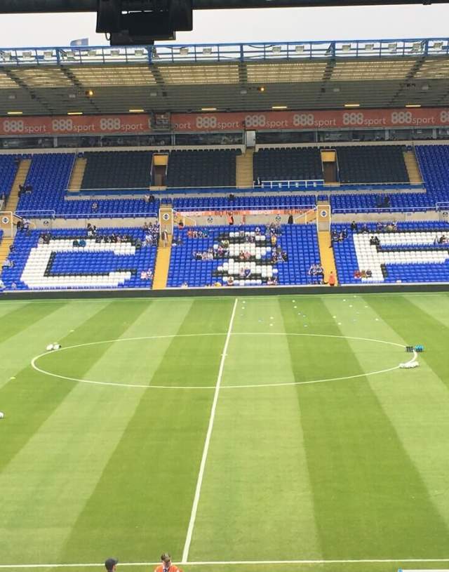 The field and stands at Birmingham City Football Club
