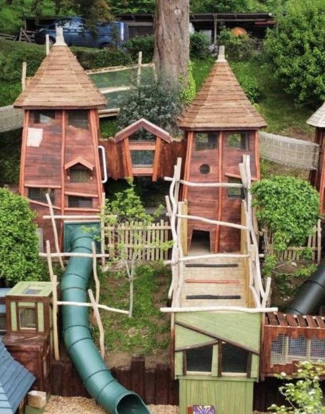 image of an adventure playground at watermouth castle