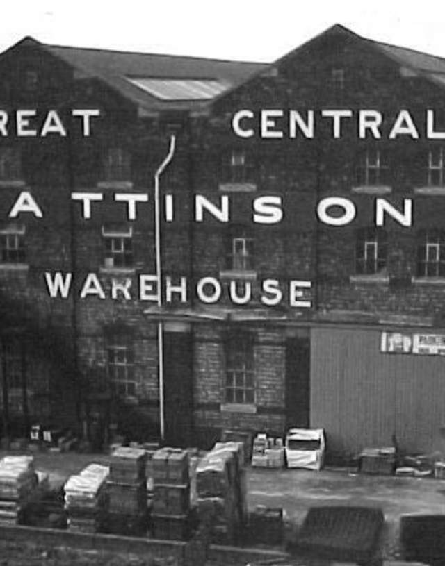 Black and White photo of Great Central Warehouse Library University of Lincoln