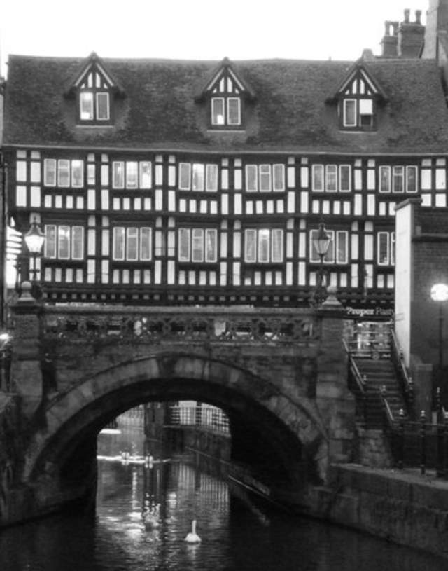 High Bridge Stokes Cafe Old Black and White phot