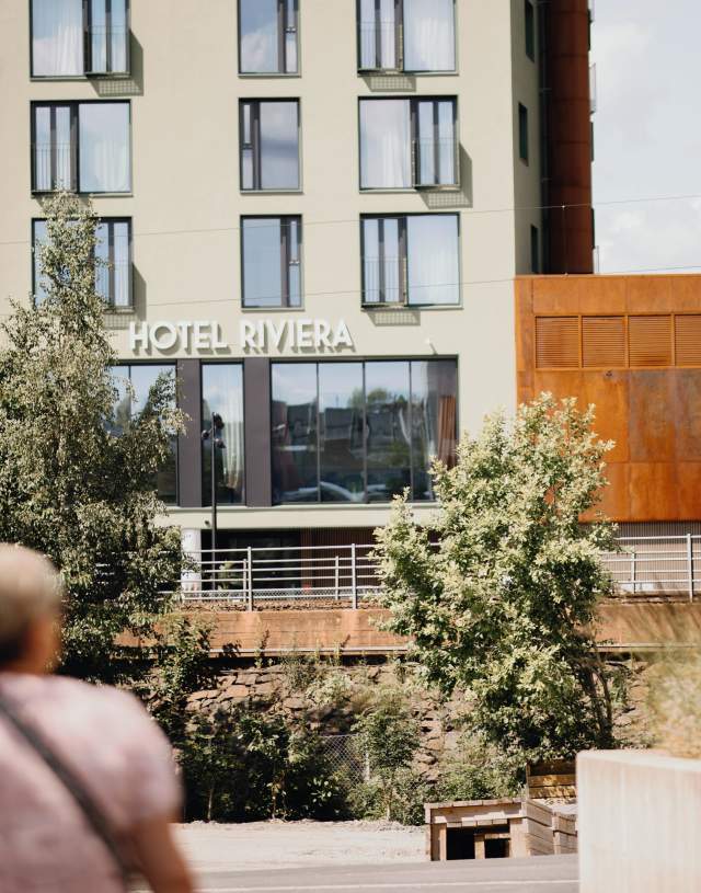 Bilde utenfor Hotel Riviera i Moss