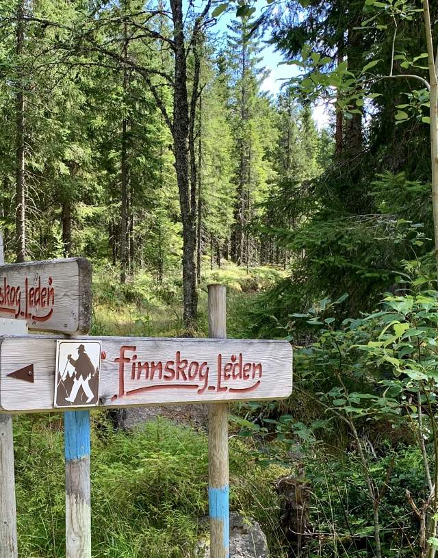 Skilter langs Finnskogleden - Finnskogen Nord