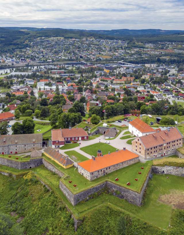 Kongsvinger Festning dronebilde