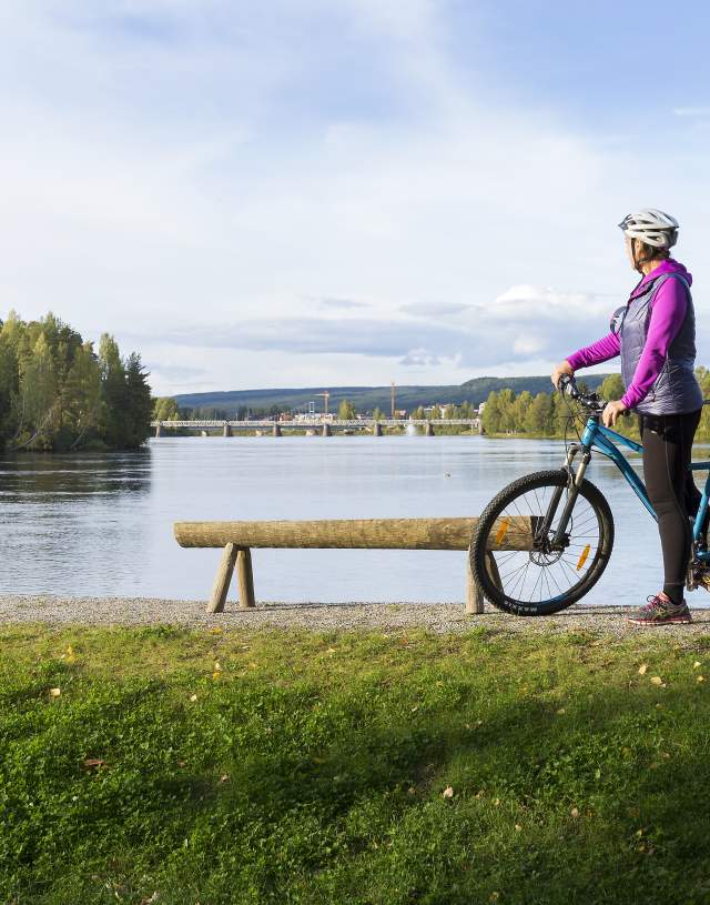 Bike ride along Glomma in Elverum
