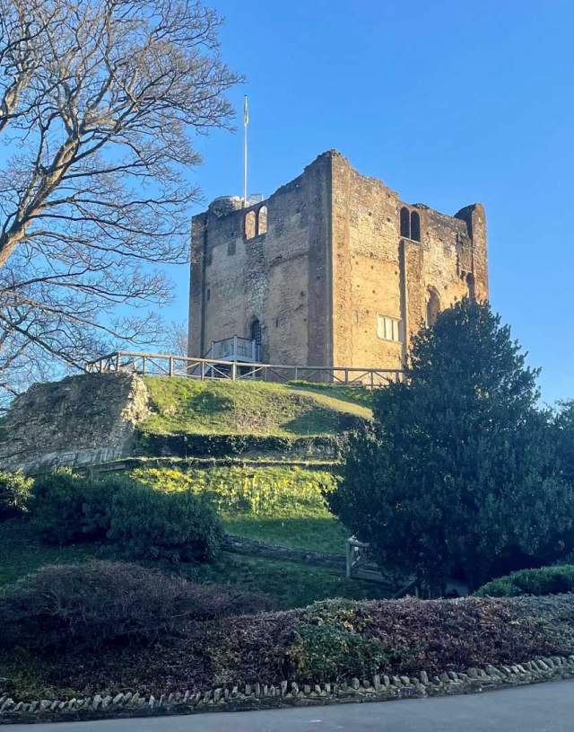 Guildford Castle in Winter