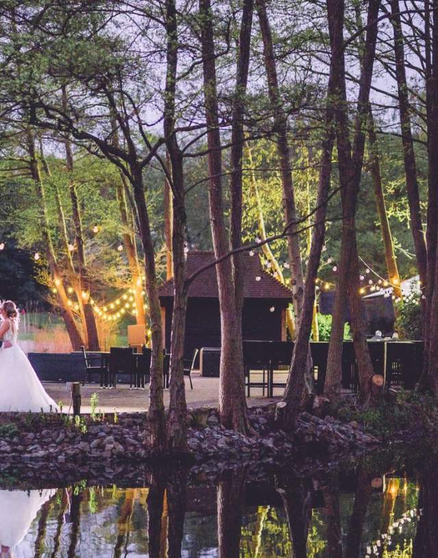 A couple enjoying Wedding Celebrations at Silvermere