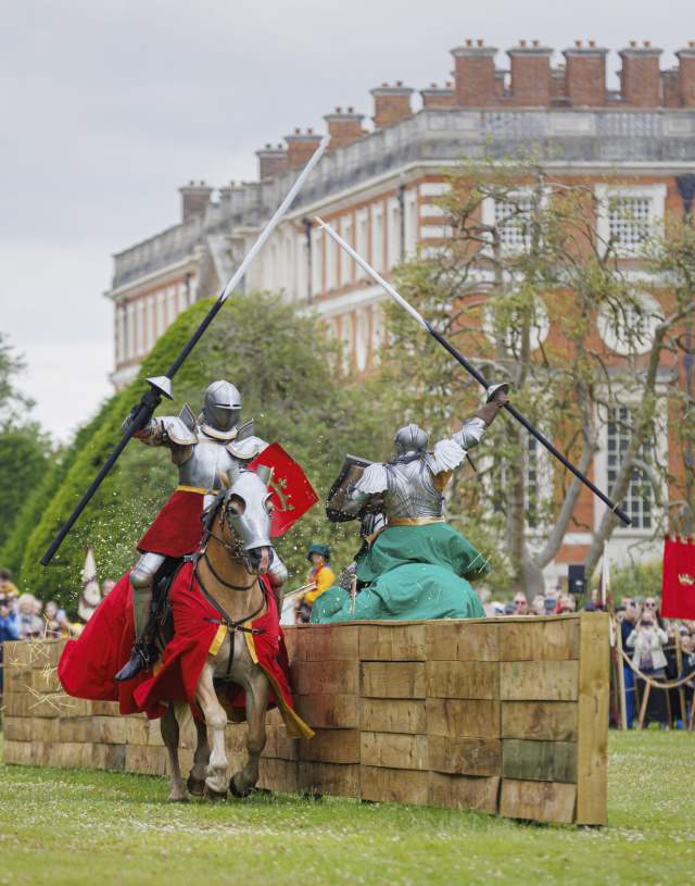 Hampton Court Palace Joust - knight on horseback