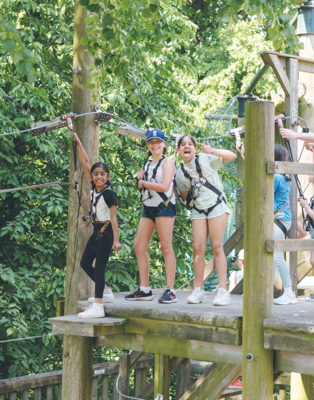 Kids enjoy activities at Wild Wood Adventure