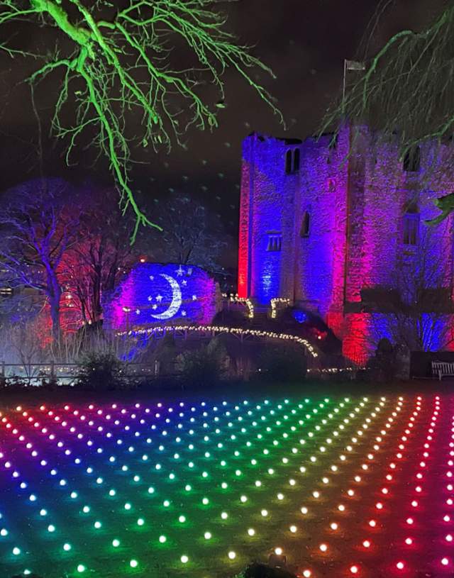 Guildford Castle Grounds at Christmas