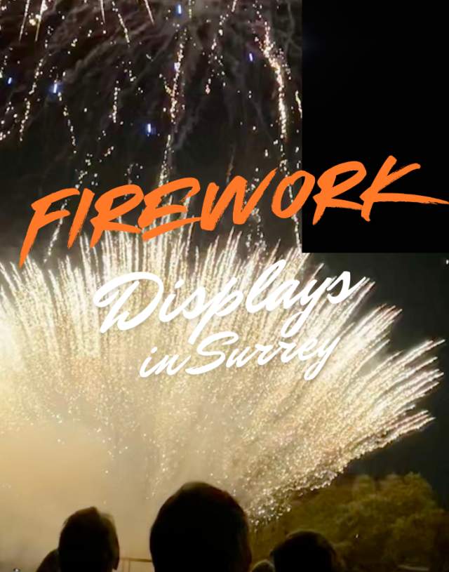 Firework displays in Surrey