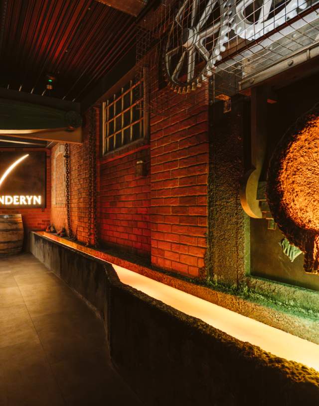 interior of the penderyn exhibition tour