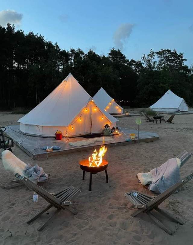 telt og bål