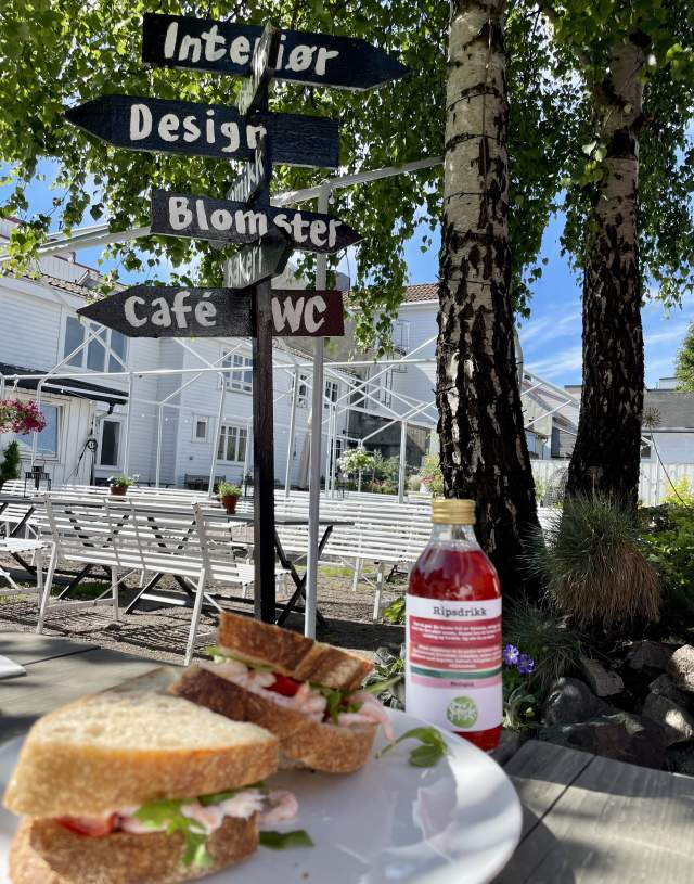 sandwich foran et skilt