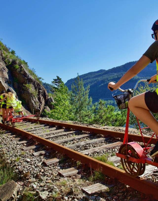Skinnesykling på Flekkefjordbanen