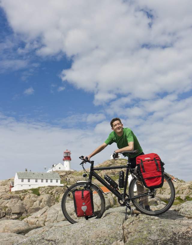 Biking to Lindesnes Lighthouse in southernmost Norway