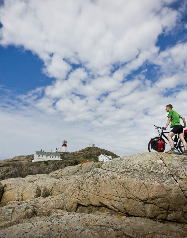 Biking to Lindesnes Lighthouse in southernmost Norway