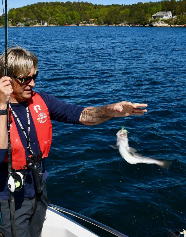 Asgeir Alvestad fisker i Lillesand