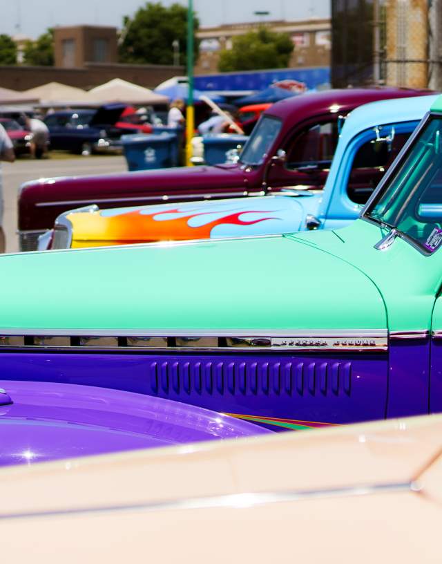 Classic Cars at the Annual Street Rod Event in York County, PA