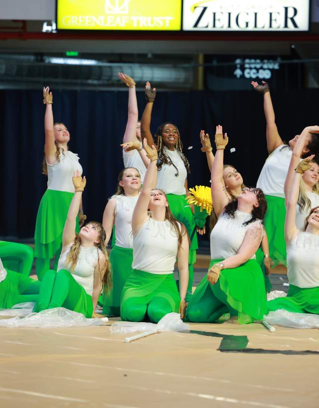 Color Guard members posing