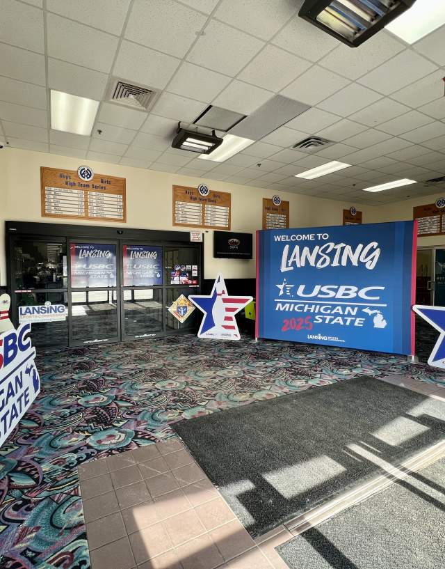 USBC Bowling Signage at Royal Scot