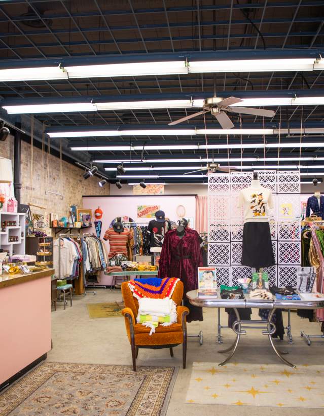 interior of a vintage store