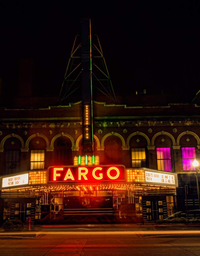fargo theatre marquee night view