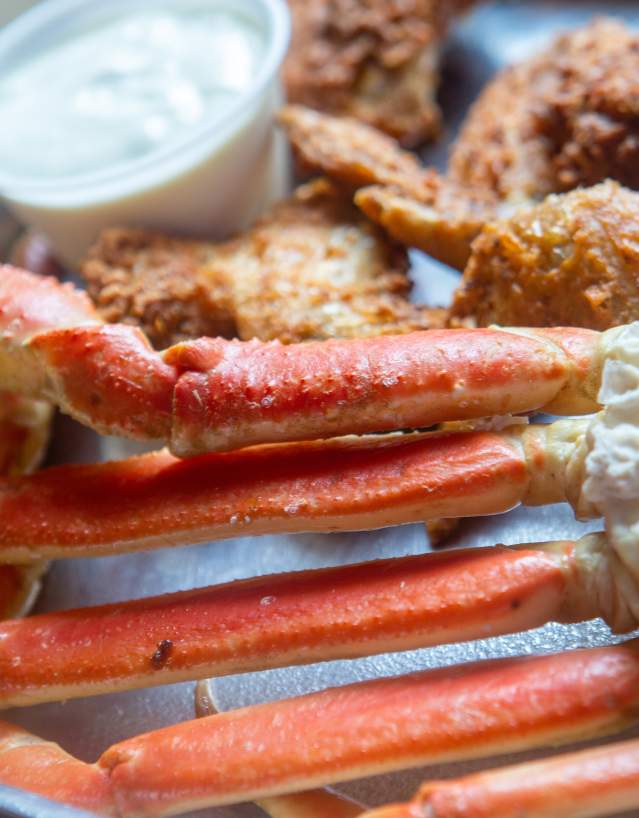 An order of crabs at Shuckin' Shack in Downtown Frederick