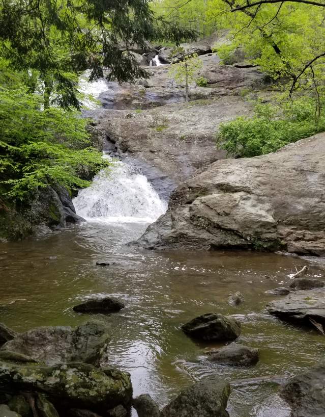 Water flowing over the rocks at Cunningham Falls