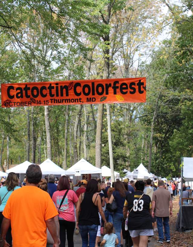 Crowd walking into the Catoctin Fest held in Thurmont, MD