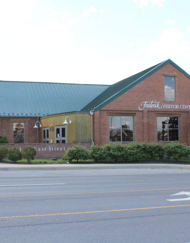 Front of the Frederick Visitor Center Building