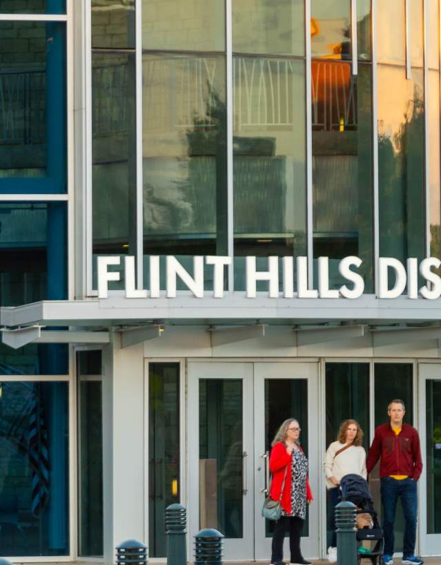 outside the Flint Hills Discoery Center