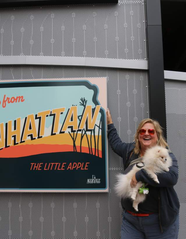 Bridget and pup in Rally Alley