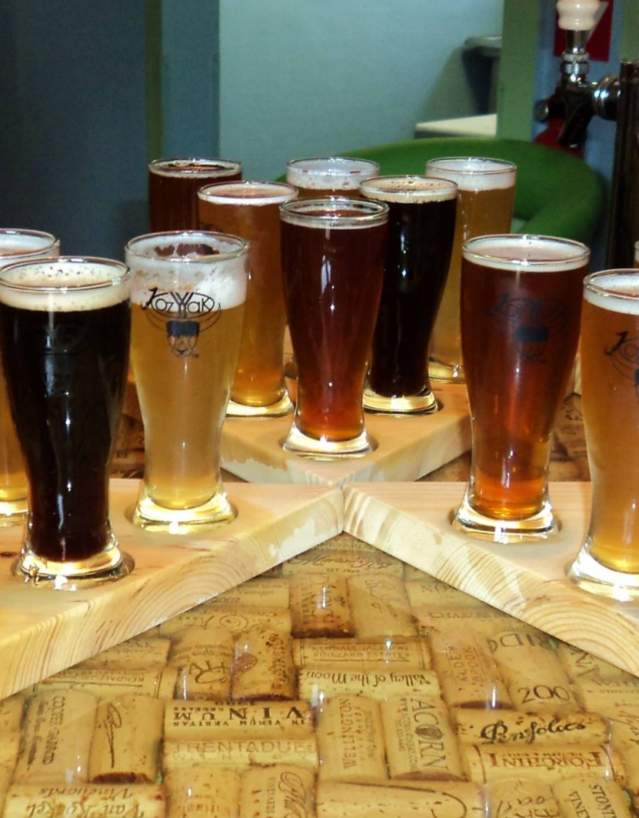 Try a flight to find your favorite at the Kozy Yak Brewery & Winery in downtown Rosholt.