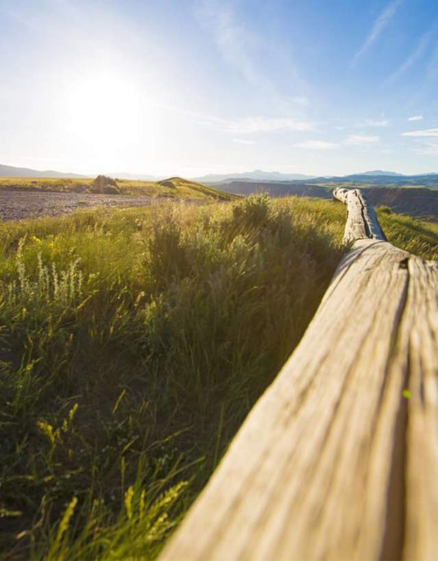 Overlook Trail with sweeping views of rugged landscapes near Dubois, Fremont County, Wyoming.