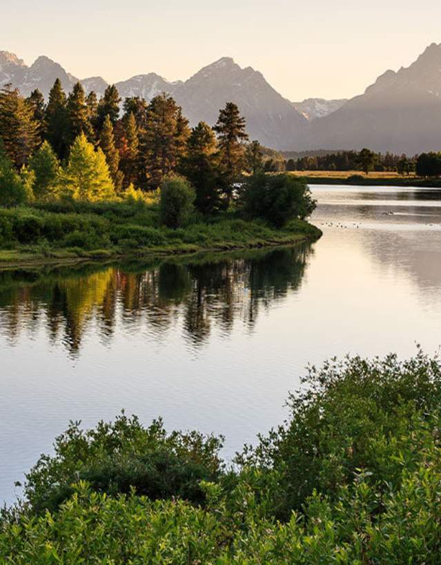 Fisherman on Snake River, Grand Teton National Park