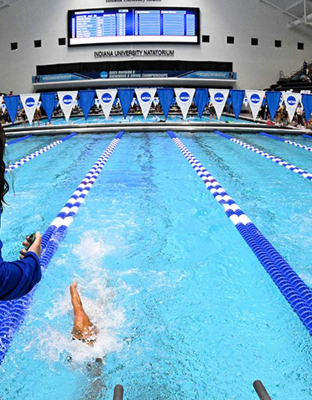 Indiana University Natatorium swimming event