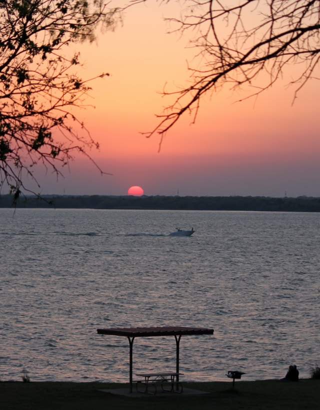 Sunset at Joe Pool Lake