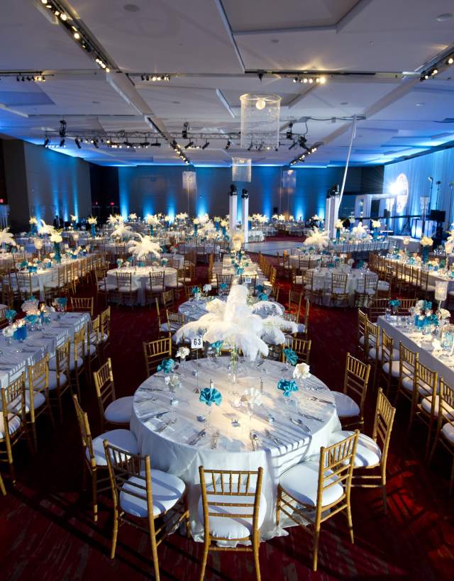 Irving Convention Center Wedding Setup in Grand Ballroom