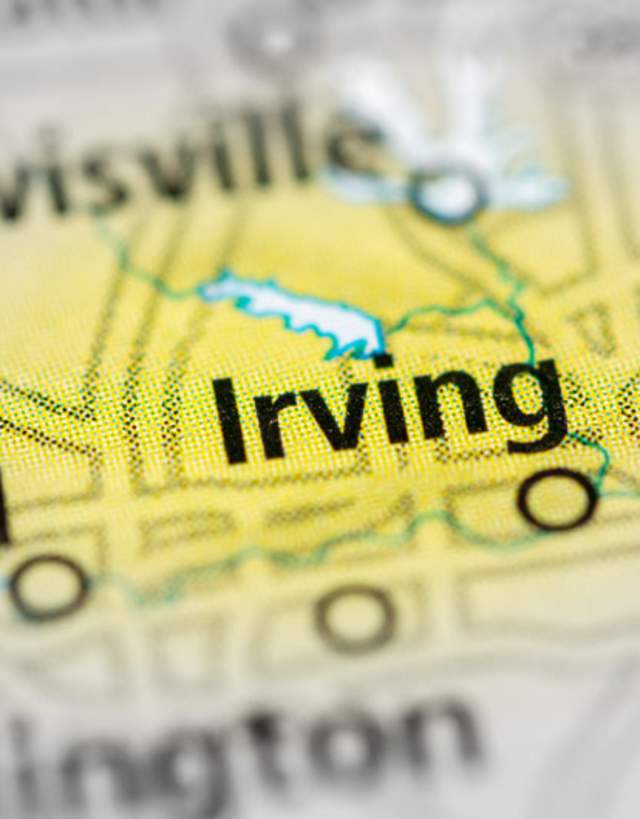Map of Irving