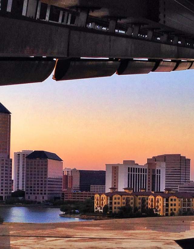 Skyline View Of Irving, TX at dusk